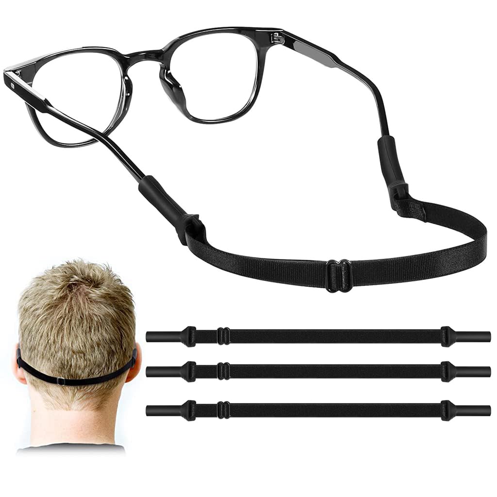 HASTHIP 3pcs Kids Specs Holder Adjustable Eye Glasses Straps Spectacle Chain Elastic Anti-slip Specs Holder Strap No Tail Eyewear Retainer for Kids Children HASTHIP 3pcs Kids Specs Holder Adjustable Eye Glasses Straps Spectacle Chain Elastic Anti-slip Specs Holder Strap No Tail Eyewear Retainer for Kids Children